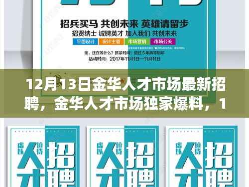 12月13日金華人才市場獨家爆料，最新招聘資訊全解密