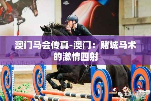 澳門馬會傳真-澳門：賭城馬術的激情四射