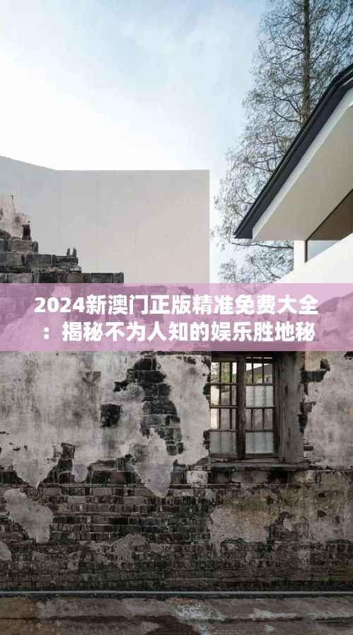 2024新澳門正版精準免費大全：揭秘不為人知的娛樂勝地秘籍