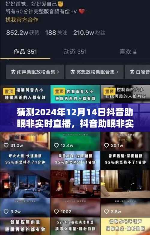 預(yù)測(cè)未來(lái)趨勢(shì)與挑戰(zhàn)，抖音助眠非實(shí)時(shí)直播展望