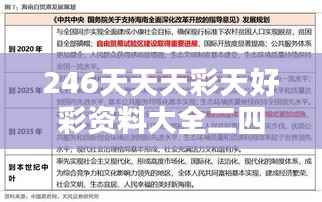 246天天天彩天好彩資料大全二四：日常彩號深度解析與投資指南