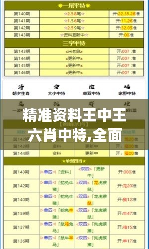 精準(zhǔn)資料王中王六肖中特,全面解析與深度體驗(yàn)_專家版1.687