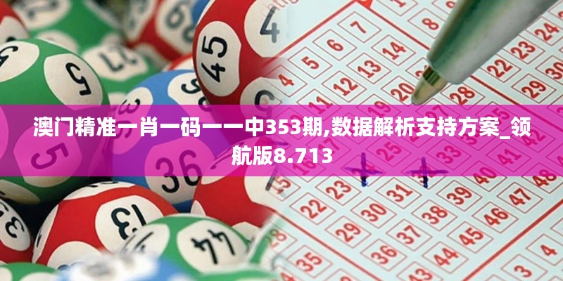 澳門精準(zhǔn)一肖一碼一一中353期,數(shù)據(jù)解析支持方案_領(lǐng)航版8.713