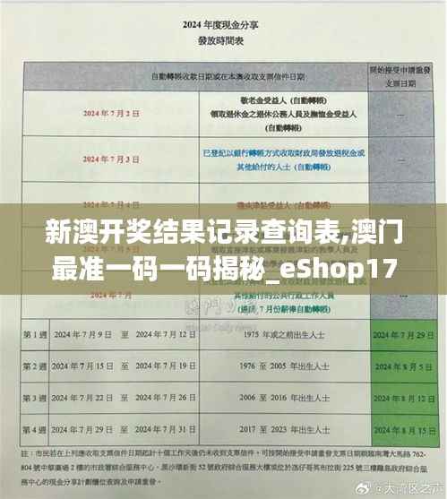 新澳開獎(jiǎng)結(jié)果記錄查詢表,澳門最準(zhǔn)一碼一碼揭秘_eShop17.137