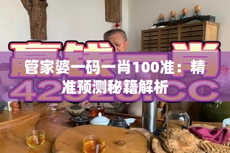 管家婆一碼一肖100準：精準預測秘籍解析