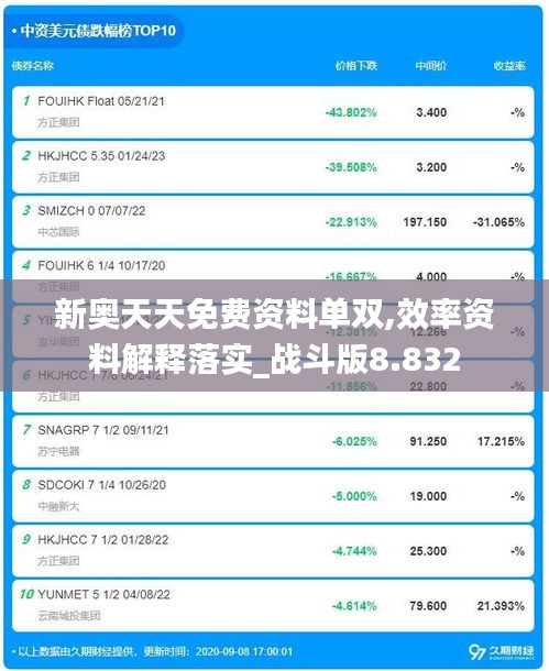 新奧天天免費資料單雙,效率資料解釋落實_戰(zhàn)斗版8.832
