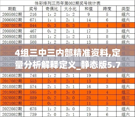 4組三中三內部精準資料,定量分析解釋定義_靜態(tài)版5.734