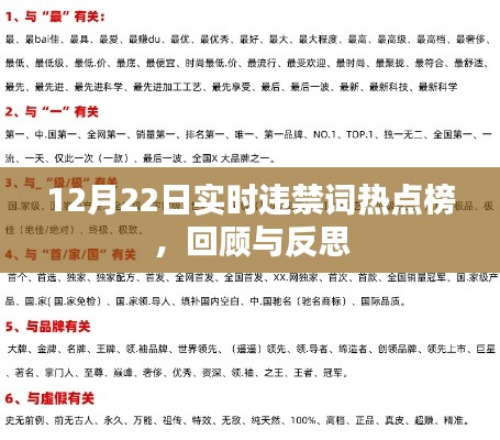 12月22日違禁詞熱點(diǎn)榜回顧與反思