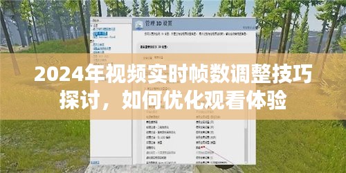 2024年視頻實時幀數(shù)調(diào)整技巧大解析，優(yōu)化觀看體驗指南