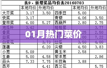 最新熱門菜價行情分析