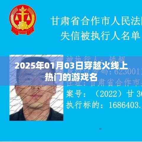 穿越火線，熱門游戲名揭曉