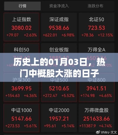 熱門中概股大漲的日子，歷史一月三日回顧