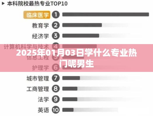 2025年熱門男生專業(yè)選擇趨勢分析